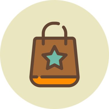 Çanta. Web simgesi basit illüstrasyon