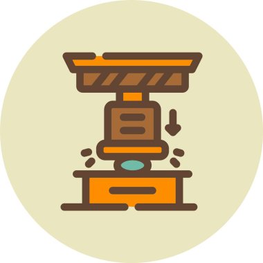 Kahve makinesi ikonu. Taslak kahve makinesi vektör simgesi rengi düz izole