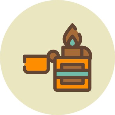 Kahve. Web simgesi basit illüstrasyon