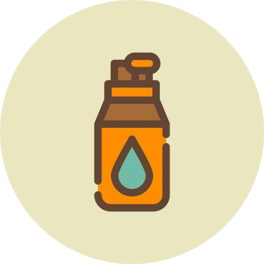 Şişe simgesinin vektör illüstrasyonu