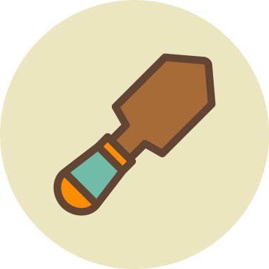 Fırça simgesi renk ana hatlarını boya