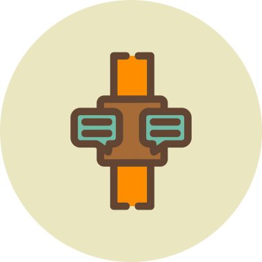 Modern bir simgenin vektör illüstrasyonu