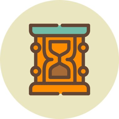 kum saati modern vektör simgesi, vektör illüstrasyonu