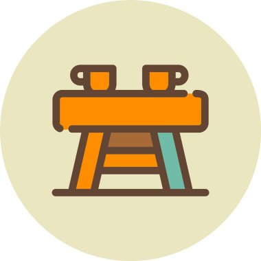 bank ikonu vektör illüstrasyonu