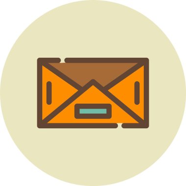 Bir posta simgesinin vektör illüstrasyonu