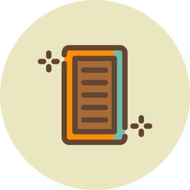 Kitap. Web simgesi basit illüstrasyon