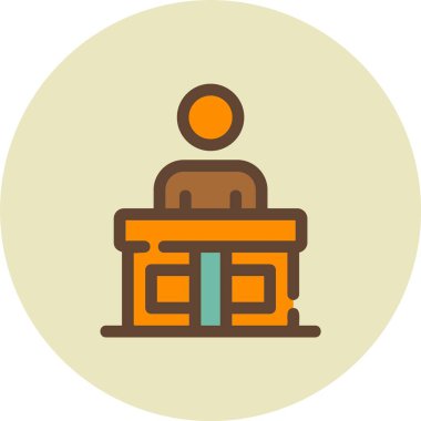 Bir insan simgesinin vektör illüstrasyonu