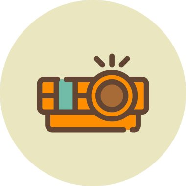 kamera simgesi vektör illüstrasyonu