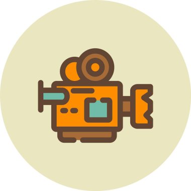 kamera simgesi vektör illüstrasyonu