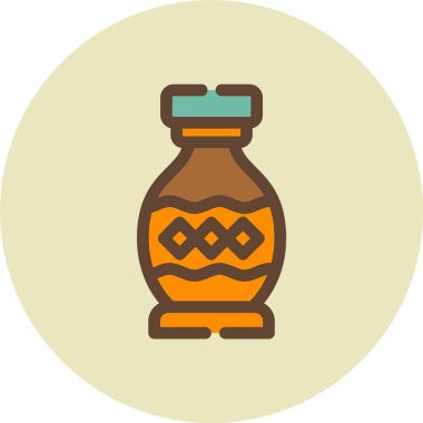 Bir şişe zeytinyağı. Basit simge