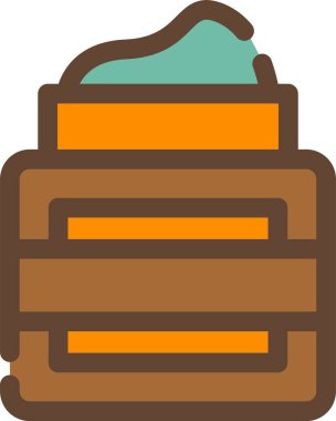 Bozuk para ikonu yığını. Web için para vektörü vektör simgesinin özet çizimi