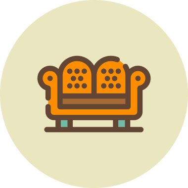 kanepe vektör resimleme tasarımı