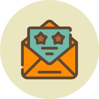 e-posta mektup simge vektör çizim