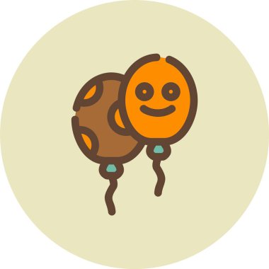 Mutlu gülümseyen balkabağı ikonu renk ana hatları vektörü