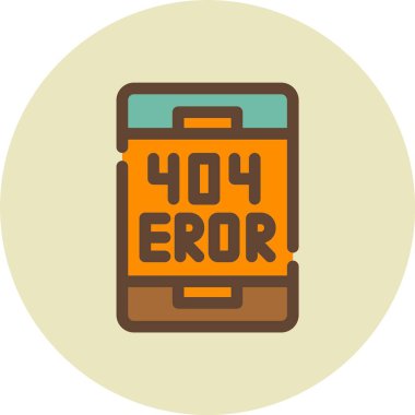 Hata 4 simge vektör çizimi