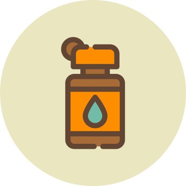 Bir şişe suyun vektör çizimi