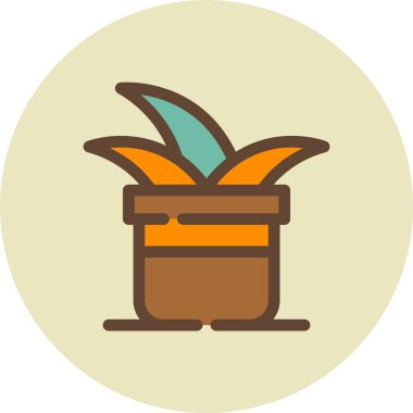 Kaktüs bitkisi, illüstrasyon, beyaz arkaplan üzerindeki vektör.