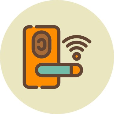 Kablosuz. Web simgesi basit illüstrasyon