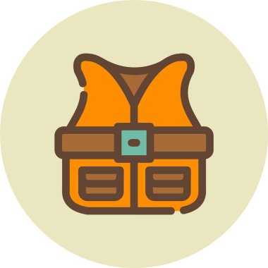 Yürüyüş ve kamp için bir sırt çantasının vektör çizimi