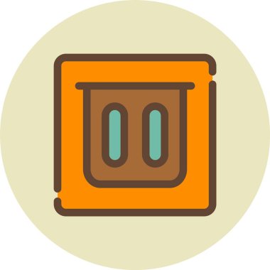 kahve makinesi simgesini, vektör çizim