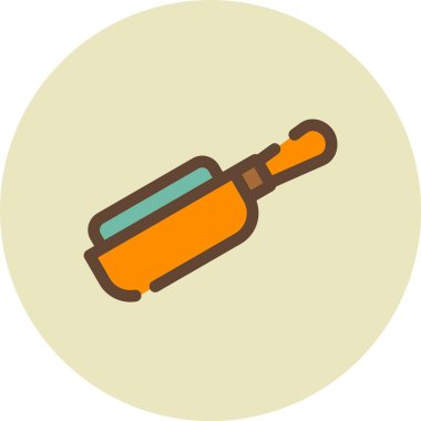 alkol şişesi vektör simgesi. karikatür vektör logosu beyaz arka plan alkol şişesinde izole edildi.