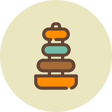 güzel piramit vektör çizgisi simgesi