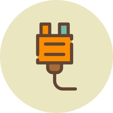 Araba pil simgesi, vektör çizim