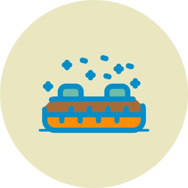 Vektör yiyecek ve sağlık simgesi