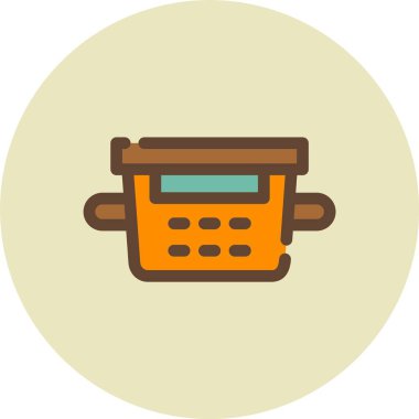 kahve fincanı simgesi, vektör illüstrasyonu