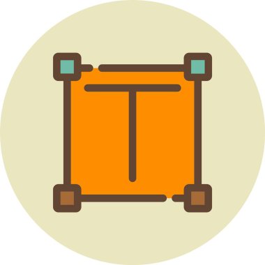 Kutu. Web simgesi basit illüstrasyon