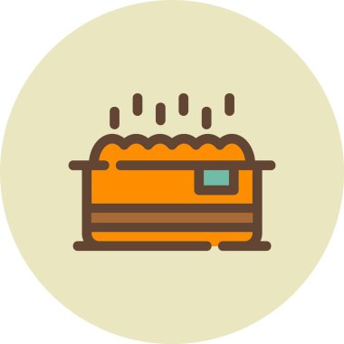 Kek simgesi, vektör illüstrasyonu