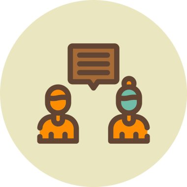 grup insanları ikon vektör illüstrasyonu