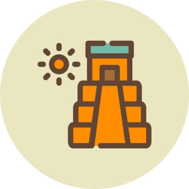 Vektör güneş simgesi illüstrasyonu