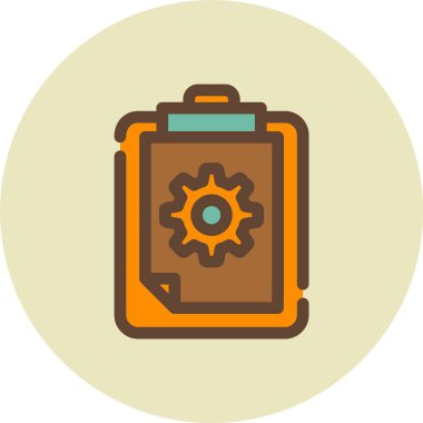 Bir kitap simgesinin vektör illüstrasyonu