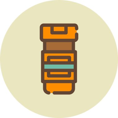 Şişe. Web simgesi basit illüstrasyon