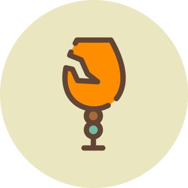 kahve fincanı simgesi, vektör illüstrasyonu