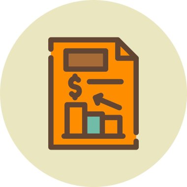 İş ve finans simge vektör