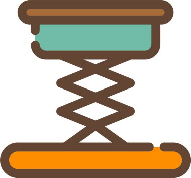 Kahve çekirdeği simgesi, basit vektör illüstrasyonu