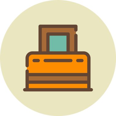 bavul ikonu vektör illüstrasyonu