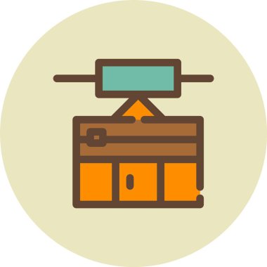 evrak çantası ikonu vektör illüstrasyonu