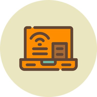 Bilgisayar. Web simgesi vektör illüstrasyonu