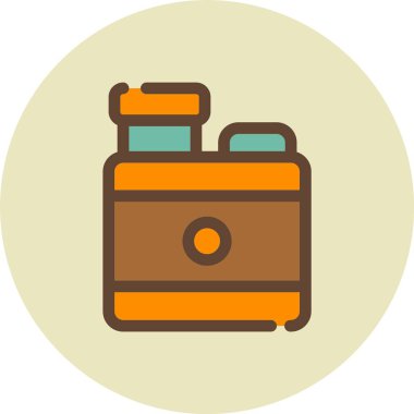 pil simgesi, vektör illüstrasyonu