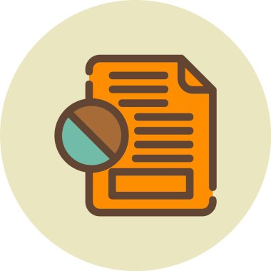 Vektör belgesi Simge illüstrasyonu