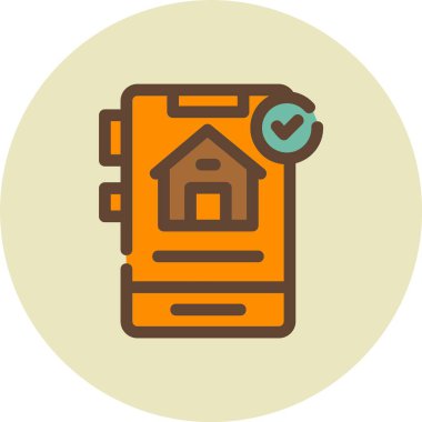 ev simgesi vektör illüstrasyonu