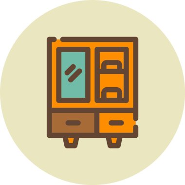 Bir bus simgesinin vektör illüstrasyonu