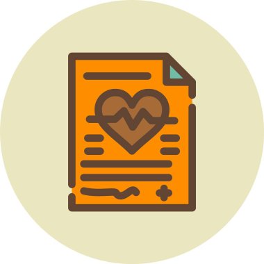 Belge. Web simgesi basit illüstrasyon