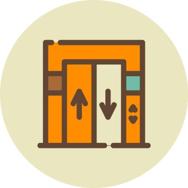 kapı simgesi vektör illüstrasyonu