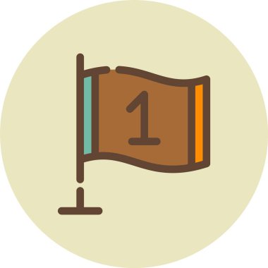 bayrak simgesi, düz biçim tasarımı