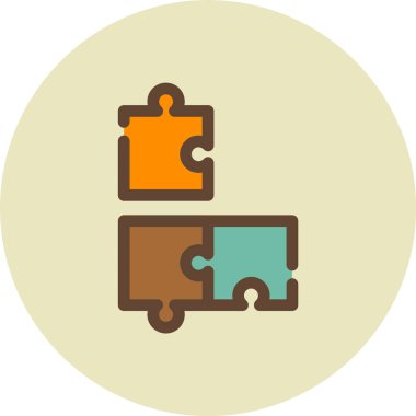 Bulmaca simgesi vektör çizimi