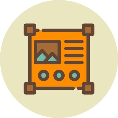 modern simge vektör illüstrasyonu